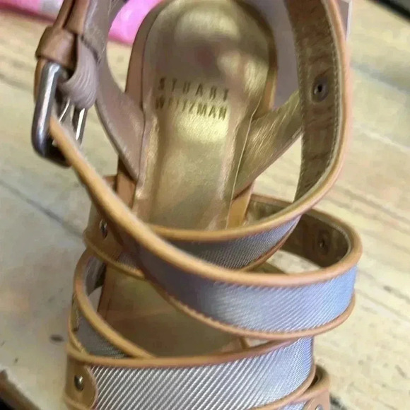 Stuart Weitzman - PARUP MESH STRAPPY SANDALS size 6 - Picture 4 of 9